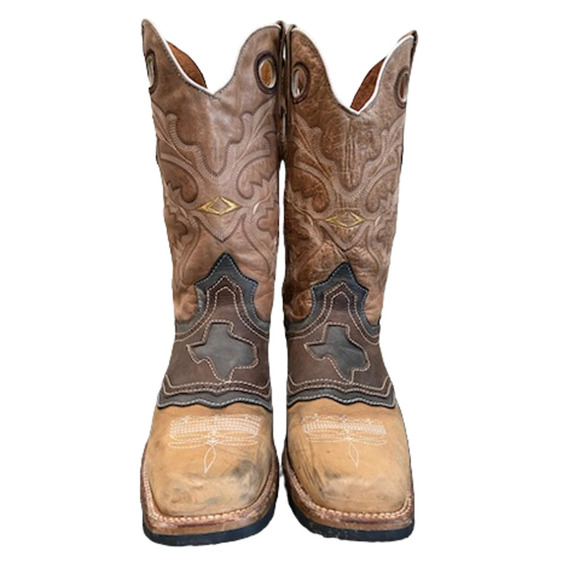 Pre-Owned Innovations Western Cowboys Tan Leather/Suede Size 9.5D main image 8